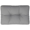 Coussin de palette gris 50x40x12 cm tissu 