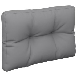 Coussin de palette gris 50x40x12 cm tissu 