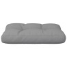 Coussin de palette gris 50x40x12 cm tissu 