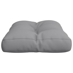 Coussin de palette gris 50x40x12 cm tissu 