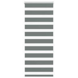 Store zèbre gris foncé largeur du tissu 60,9 cm polyester 