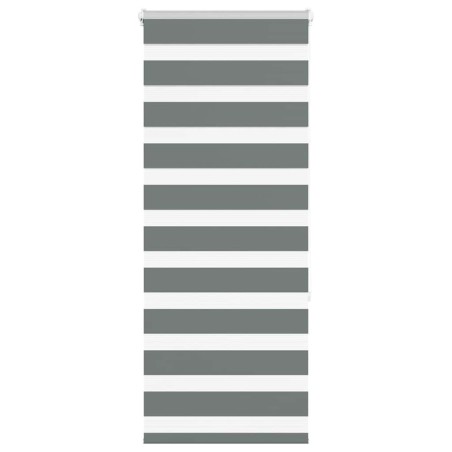 Store zèbre gris foncé largeur du tissu 60,9 cm polyester 