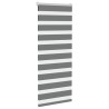 Store zèbre gris foncé largeur du tissu 60,9 cm polyester 