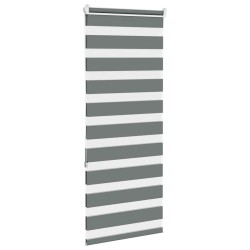 Store zèbre gris foncé largeur du tissu 60,9 cm polyester 