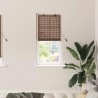 Store de Fenêtre avec des rideaux Marron 60 x 220 cm Bambou 