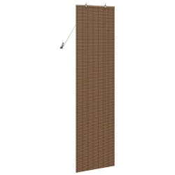 Store de Fenêtre avec des rideaux Marron 60 x 220 cm Bambou 