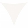 Voile d'ombrage 160 g/m² Blanc 3x3x3 m PEHD 