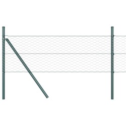 Clôture hexagonale Grise 0,8x50 m Acier 