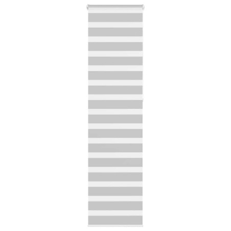 Store zèbre gris clair largeur du tissu 50,9 cm polyester 