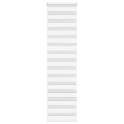 Store zèbre blanc 55x230 cm largeur du tissu 50,9 cm polyester 