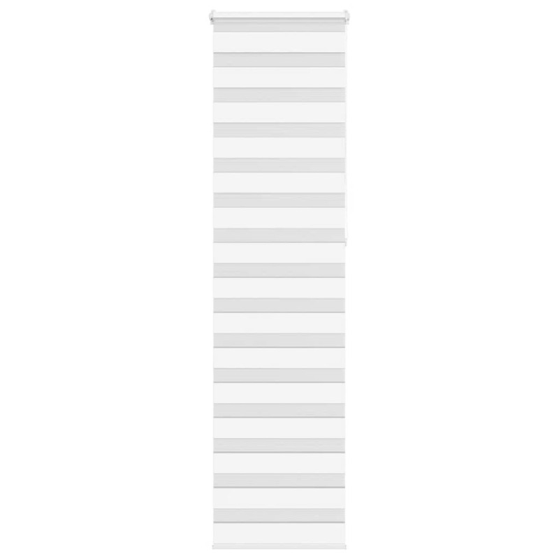 Store zèbre blanc 55x230 cm largeur du tissu 50,9 cm polyester 