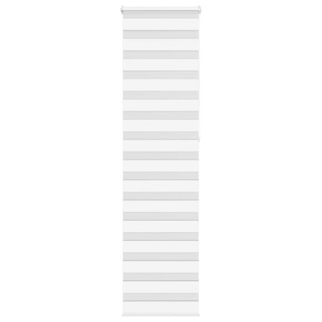Store zèbre blanc 55x230 cm largeur du tissu 50,9 cm polyester 