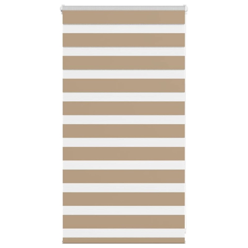 Store zèbre marron sable largeur du tissu 80,9 cm polyester 