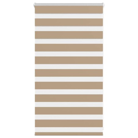 Store zèbre marron sable largeur du tissu 80,9 cm polyester 