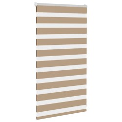 Store zèbre marron sable largeur du tissu 80,9 cm polyester 