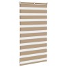 Store zèbre marron sable largeur du tissu 80,9 cm polyester 