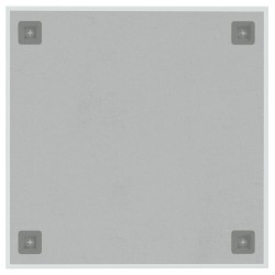 Tableau noir magnétique mural blanc 40x40 cm verre trempé 