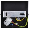Luminaires plafond avec abat-jour en verre ajustable anthracite E27 