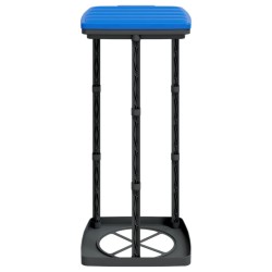 Porte-sacs poubelles 2 pcs noir et bleu 60 L PP 