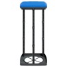 Porte-sacs poubelles 2 pcs noir et bleu 60 L PP 