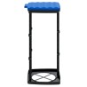 Porte-sacs poubelles 2 pcs noir et bleu 60 L PP 