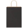 Sacs en papier 50 pcs avec poignées noir 26x12x35 cm 
