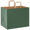 Sacs en papier 50 pcs avec poignées vert 32x22x24 cm 