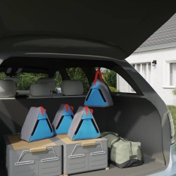 Sac de rangement Gris, Bleu, Rouge 24 x 16 x 24 cm Oxford 