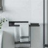 Porte-serviettes Noir 40 x 9 x 4 cm Acier inoxydable 