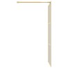 Paroi de douche avec verre ESG transparent doré 80x195 cm 