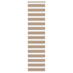Store zèbre marron sable largeur du tissu 50,9 cm polyester 