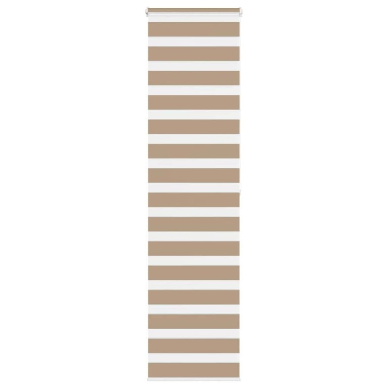Store zèbre marron sable largeur du tissu 50,9 cm polyester 