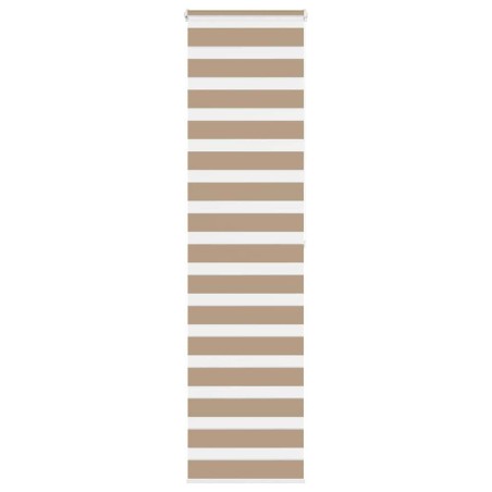 Store zèbre marron sable largeur du tissu 50,9 cm polyester 