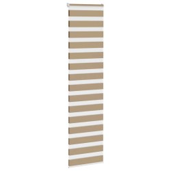 Store zèbre marron sable largeur du tissu 50,9 cm polyester 