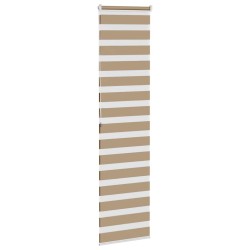 Store zèbre marron sable largeur du tissu 50,9 cm polyester 