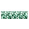 Coussin de banc de jardin avec motif de feuilles 180x50x4 cm en tissu Oxford 