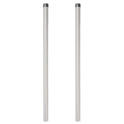Poteaux de clôture 2 pcs Argent 120 cm Acier galvanisé 