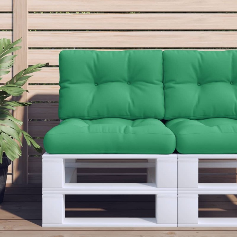Coussin de palette vert 50x40x12 cm tissu 