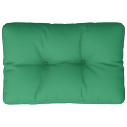 Coussin de palette vert 50x40x12 cm tissu 