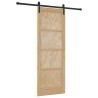 Porte coulissante avec set de matériel 78x211 cm en bois massif de pin 