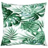 Coussins de canapé lot de 4 motif de feuilles 50x50 cm tissu 