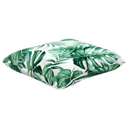 Coussins de canapé lot de 4 motif de feuilles 50x50 cm tissu 