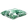 Coussins de canapé lot de 4 motif de feuilles 50x50 cm tissu 