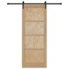 Porte coulissante avec matériel inclus 83x211 cm en bois massif de pin 