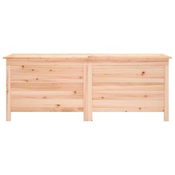 Boîte de rangement de jardin 150x50x56,5 cm bois massif sapin 