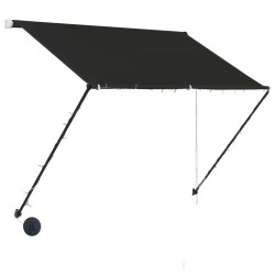 Auvent rétractable avec LED 150x150 cm Anthracite 