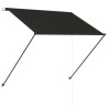 Auvent rétractable avec LED 150x150 cm Anthracite 