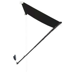 Auvent rétractable avec LED 150x150 cm Anthracite 