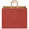 Sacs en papier 50 pcs avec poignées rouge 32x22x24 cm 