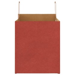 Sacs en papier 50 pcs avec poignées rouge 32x22x24 cm 